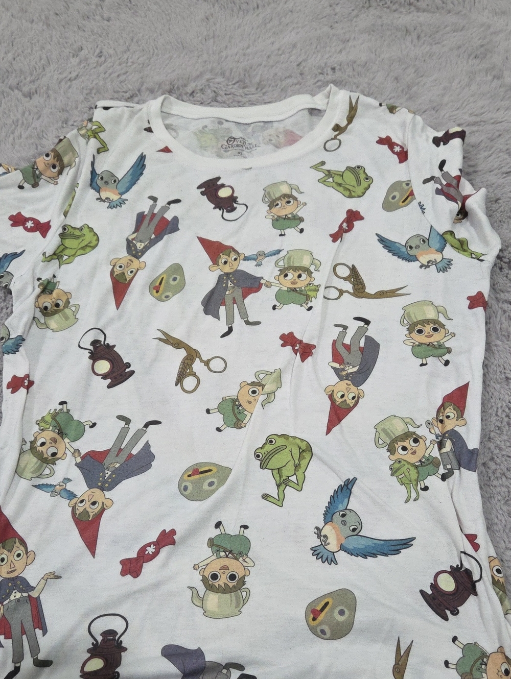 Hot Topic Over The Garden Wall Cartoon Print Long Sleeve Top